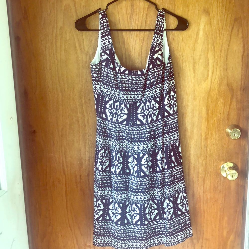NineWest navy and white dress